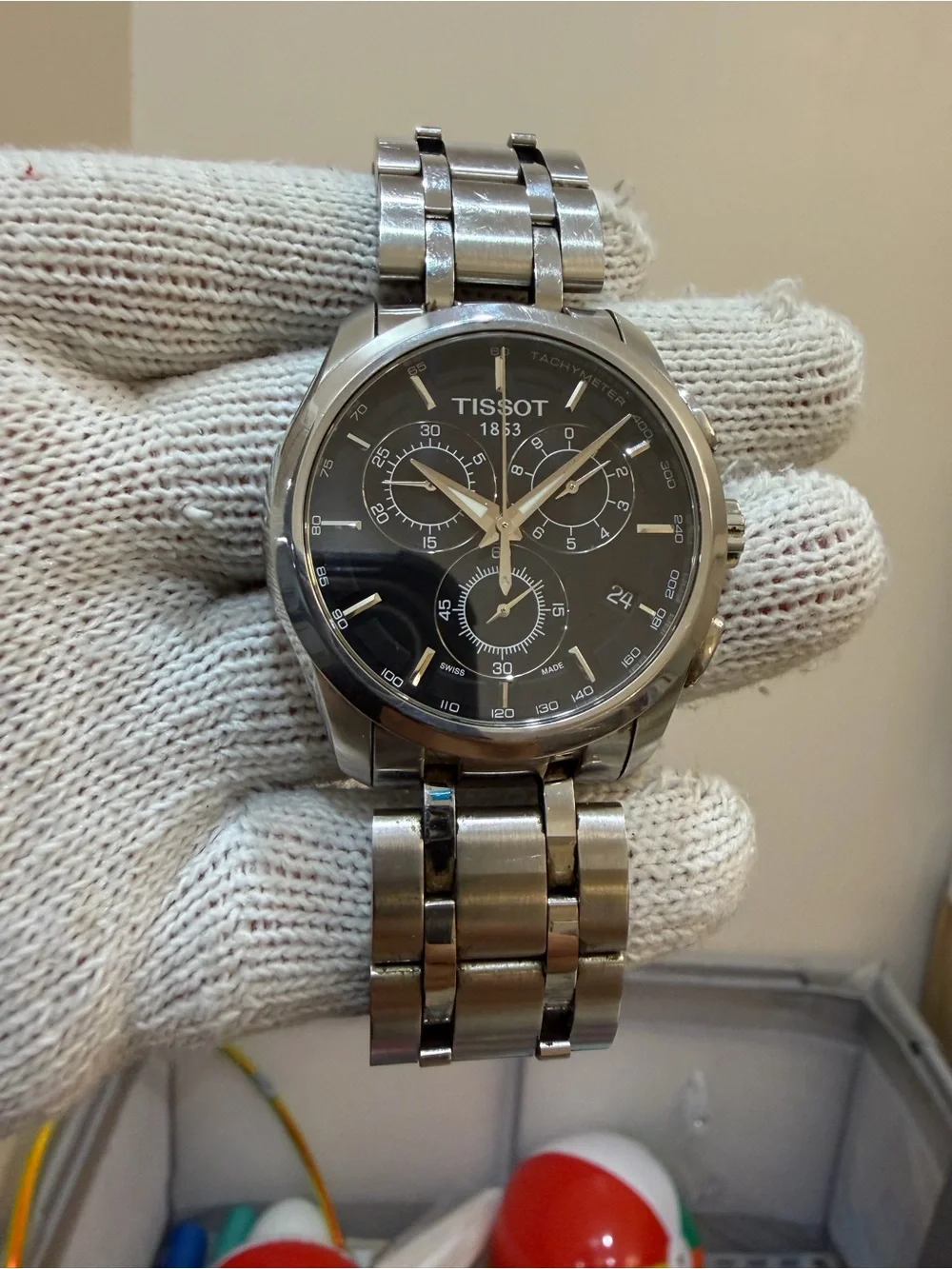 Tissot Couturier Chronograph T035617 A Men's Quartz Watch - Stainless Steel